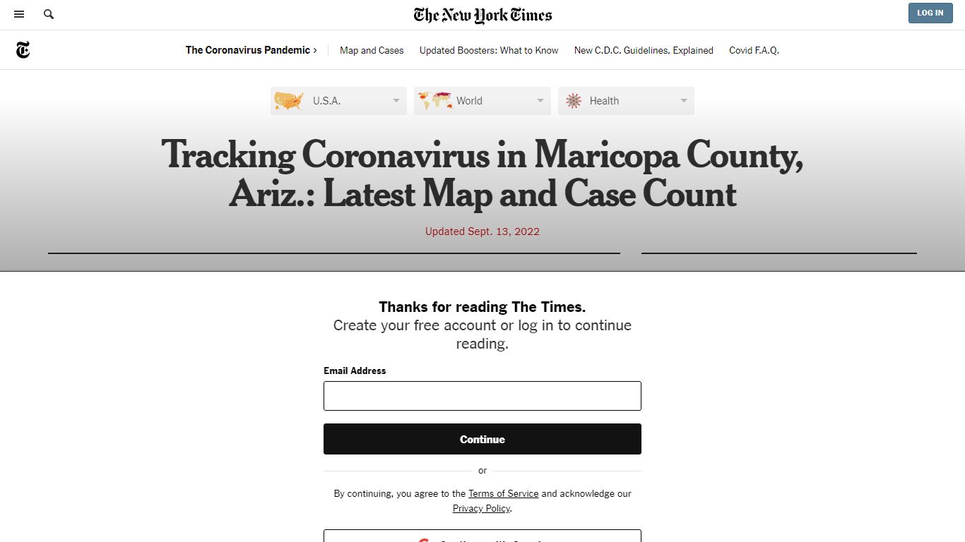 Maricopa County, Arizona Covid Case and Risk Tracker